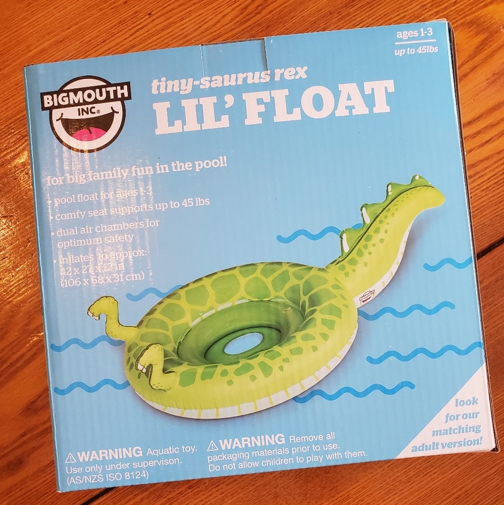 NIB Tiny-Saurus Rex Pool Float - Picture 2 of 4